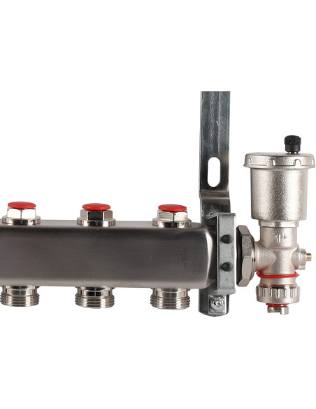 Коллектор ROMMER из нержавеющей стали в сборе без расходомеров 10 вых.
