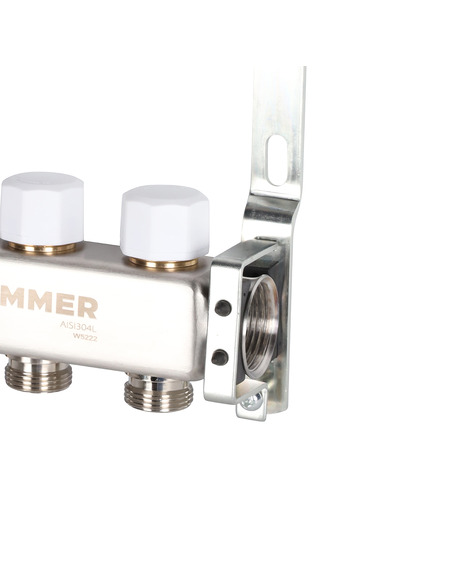 Коллектор ROMMER из нержавеющей стали без расходомеров 3 вых.