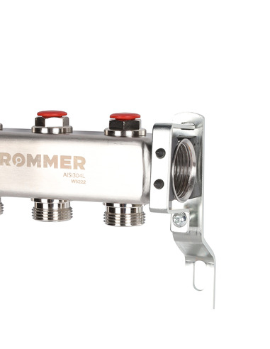 Коллектор ROMMER из нержавеющей стали без расходомеров 3 вых.