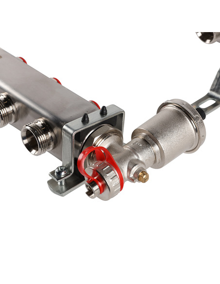 Коллектор ROMMER из нержавеющей стали в сборе без расходомеров 6 вых.