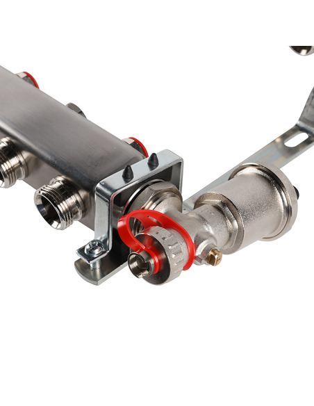 Коллектор ROMMER из нержавеющей стали в сборе без расходомеров 11 вых.