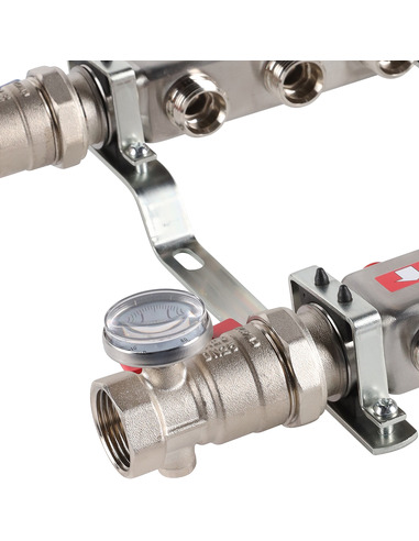 Коллектор ROMMER из нержавеющей стали в сборе без расходомеров 3 вых.