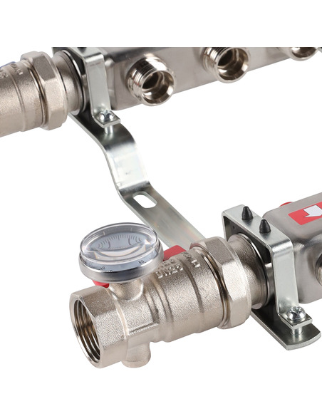 Коллектор ROMMER из нержавеющей стали в сборе без расходомеров 3 вых.