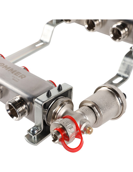 Коллектор ROMMER из нержавеющей стали в сборе без расходомеров 3 вых.