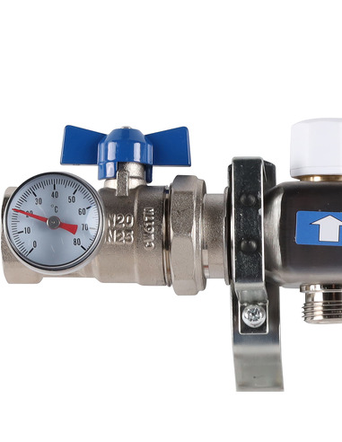 Коллектор ROMMER из нержавеющей стали в сборе без расходомеров 3 вых.