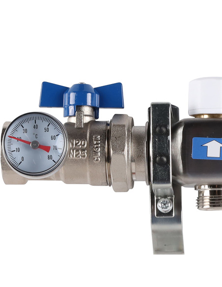 Коллектор ROMMER из нержавеющей стали в сборе без расходомеров 3 вых.