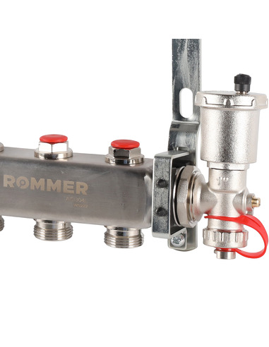 Коллектор ROMMER из нержавеющей стали в сборе без расходомеров 3 вых.