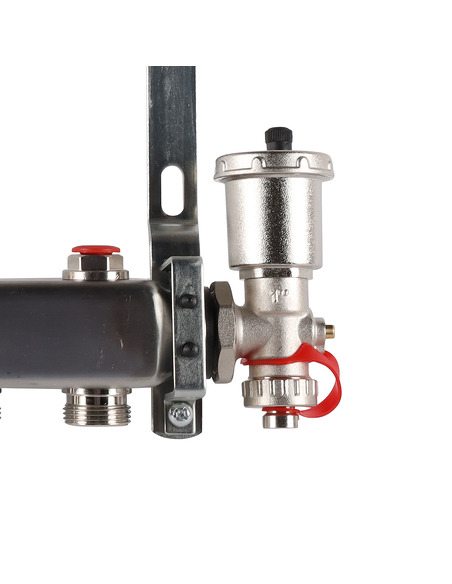 Коллектор ROMMER из нержавеющей стали в сборе без расходомеров 4 вых.