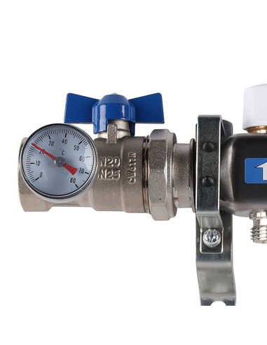 Коллектор ROMMER из нержавеющей стали в сборе без расходомеров 4 вых.