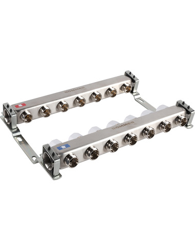 Коллектор ROMMER из нержавеющей стали без расходомеров 7 вых.