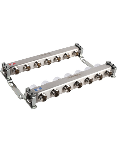 Коллектор ROMMER из нержавеющей стали без расходомеров 7 вых.