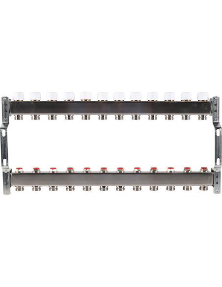 Коллектор ROMMER из нержавеющей стали без расходомеров 12 вых.