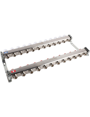 Коллектор ROMMER из нержавеющей стали без расходомеров 12 вых.