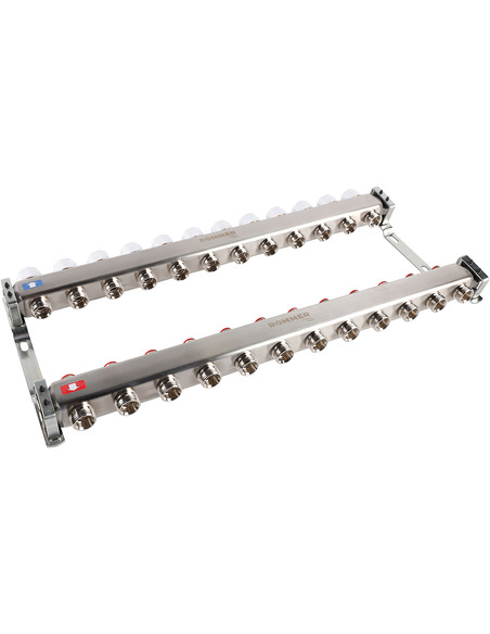 Коллектор ROMMER из нержавеющей стали без расходомеров 12 вых.