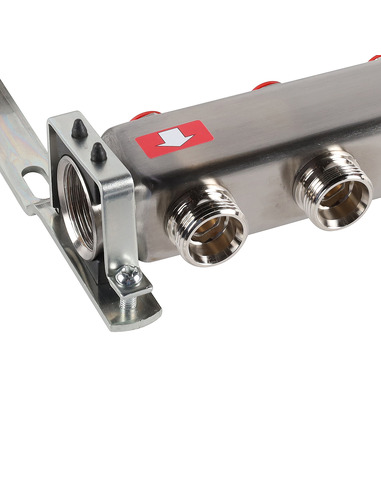 Коллектор ROMMER из нержавеющей стали без расходомеров 12 вых.