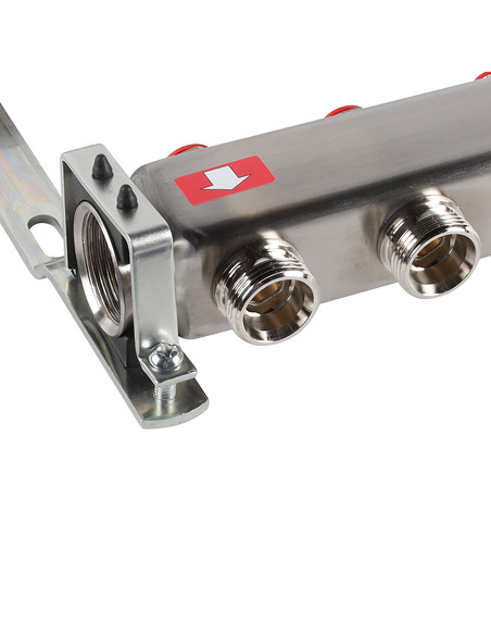 Коллектор ROMMER из нержавеющей стали без расходомеров 12 вых.