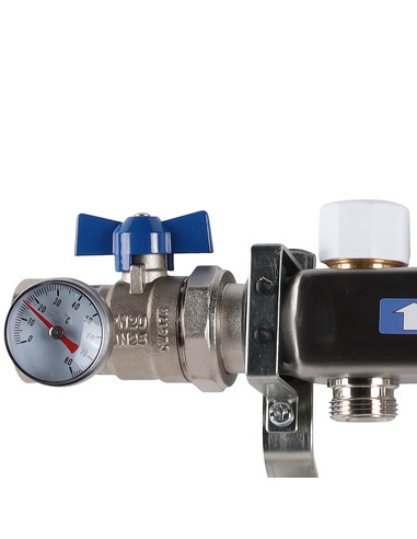 Коллектор ROMMER из нержавеющей стали в сборе без расходомеров 7 вых.