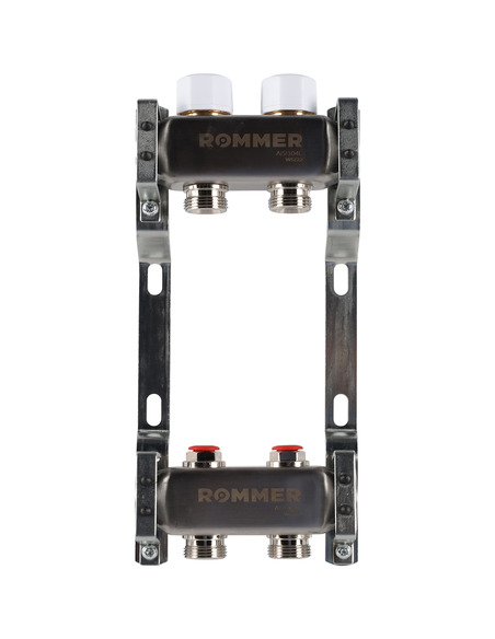 Коллектор ROMMER из нержавеющей стали без расходомеров 2 вых.
