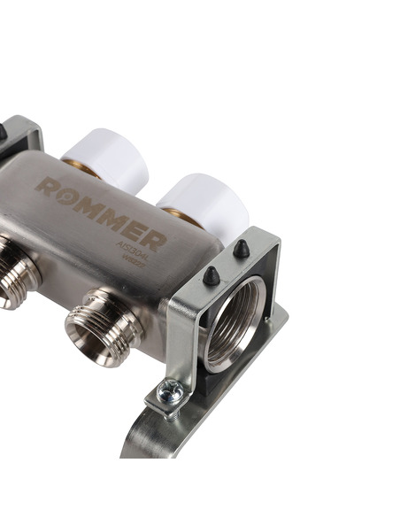 Коллектор ROMMER из нержавеющей стали без расходомеров 2 вых.