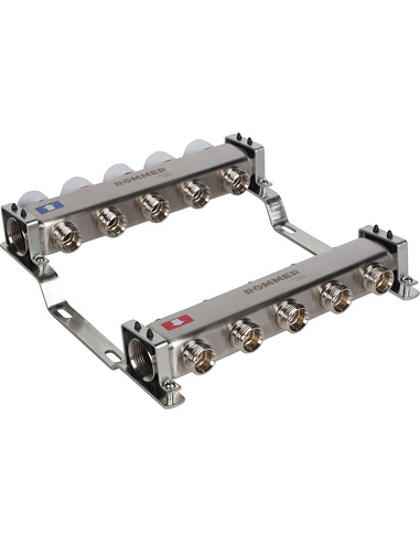 Коллектор ROMMER из нержавеющей стали без расходомеров 5 вых.