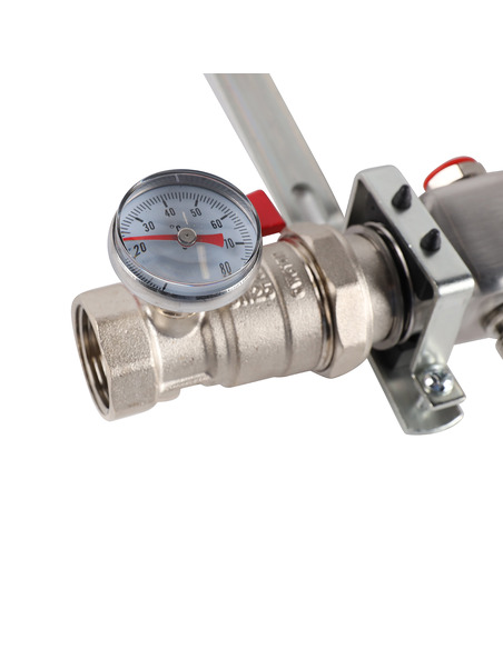 Коллектор ROMMER из нержавеющей стали в сборе без расходомеров 5 вых.