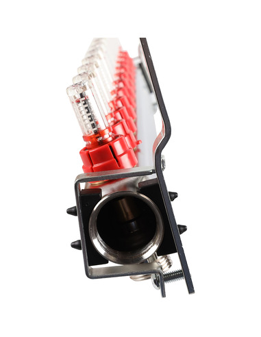 Коллектор ROMMER из нержавеющей стали с расходомерами 11 вых.