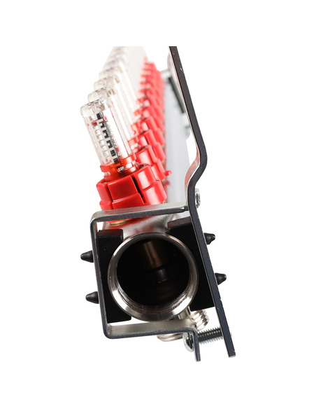 Коллектор ROMMER из нержавеющей стали с расходомерами 11 вых.