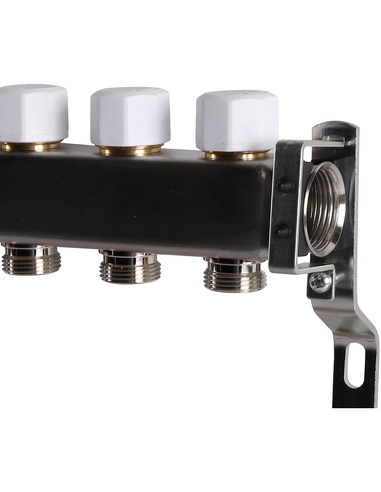 Коллектор ROMMER из нержавеющей стали с расходомерами 11 вых.