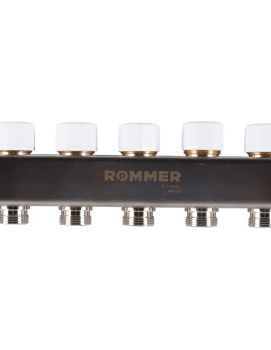 Коллектор ROMMER из нержавеющей стали с расходомерами 11 вых.