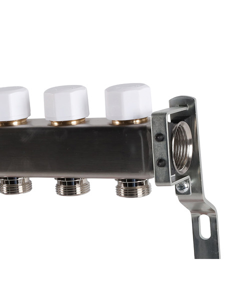 Коллектор ROMMER из нержавеющей стали с расходомерами 12 вых.