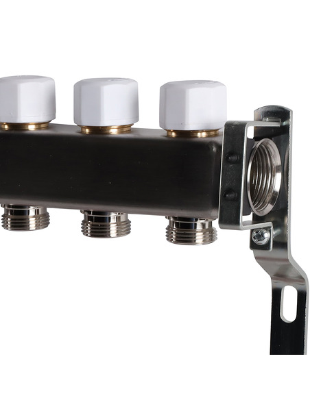 Коллектор ROMMER из нержавеющей стали с расходомерами 10 вых.