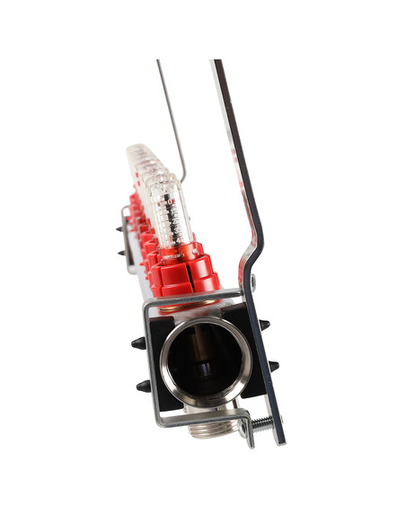 Коллектор ROMMER из нержавеющей стали с расходомерами 10 вых.