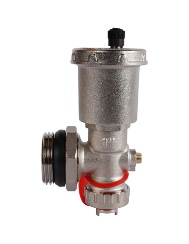 Регулируемый концевой фитинг ROMMER 1" с вентилем и автоматическим воздухоотводчиком