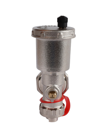 Регулируемый концевой фитинг ROMMER 1" с вентилем и автоматическим воздухоотводчиком