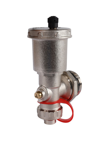 Регулируемый концевой фитинг ROMMER 1" с вентилем и автоматическим воздухоотводчиком