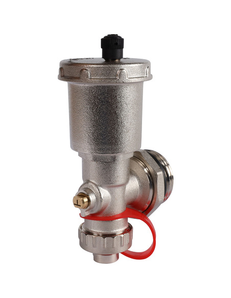 Регулируемый концевой фитинг ROMMER 1" с вентилем и автоматическим воздухоотводчиком