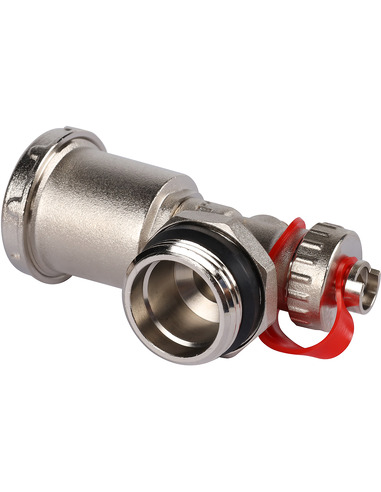 Регулируемый концевой фитинг ROMMER 1" с вентилем и автоматическим воздухоотводчиком