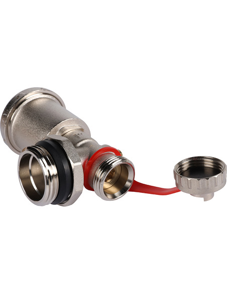 Регулируемый концевой фитинг ROMMER 1" с вентилем и автоматическим воздухоотводчиком