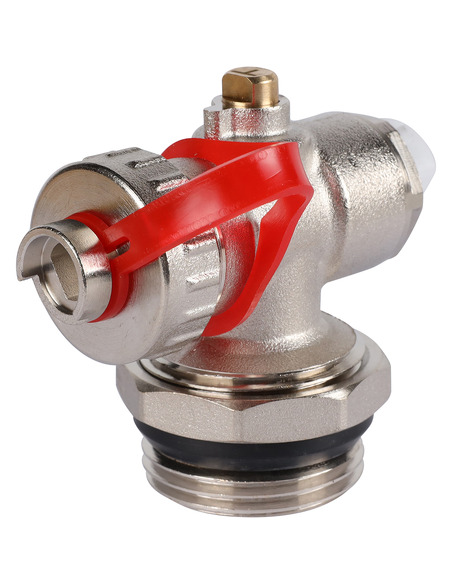 Регулируемый концевой фитинг ROMMER 1" с вентилем и ручным воздухоотводчиком