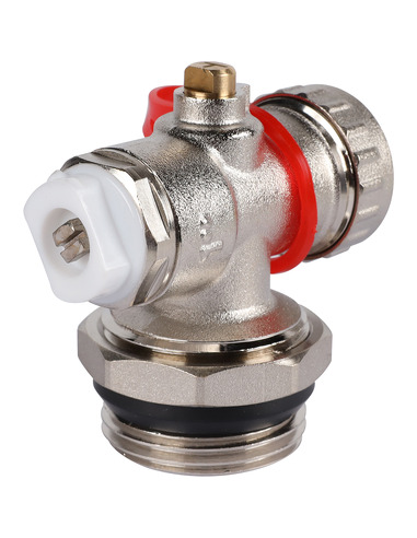 Регулируемый концевой фитинг ROMMER 1" с вентилем и ручным воздухоотводчиком