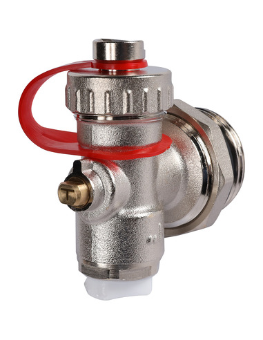 Регулируемый концевой фитинг ROMMER 1" с вентилем и ручным воздухоотводчиком