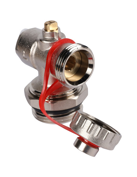 Регулируемый концевой фитинг ROMMER 1" с вентилем и ручным воздухоотводчиком