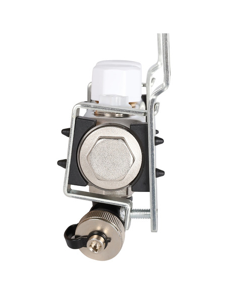 Коллектор ROMMER из нержавеющей стали с расходомерами 2 вых. с воздухоотводчиком и сливом