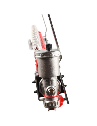 Коллектор ROMMER из нержавеющей стали в сборе с расходомерами 12 вых.