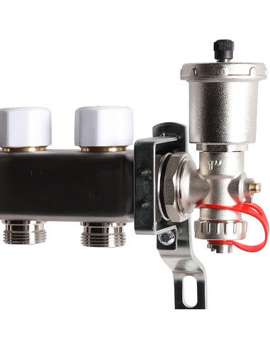 Коллектор ROMMER из нержавеющей стали в сборе с расходомерами 11 вых.