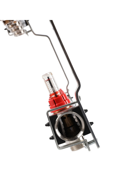 Коллектор ROMMER из нержавеющей стали с расходомерами 5 вых.