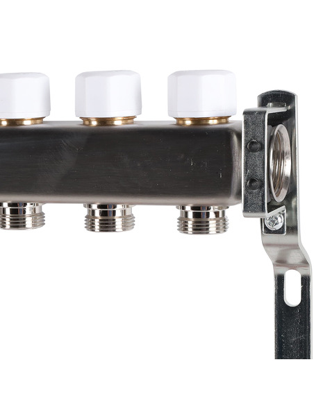 Коллектор ROMMER из нержавеющей стали с расходомерами 8 вых.