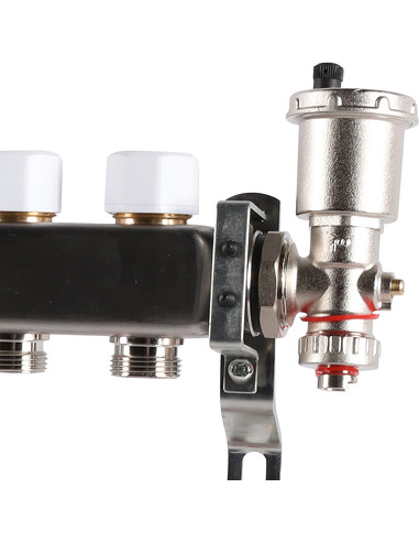 Коллектор ROMMER из нержавеющей стали в сборе с расходомерами 10 вых.