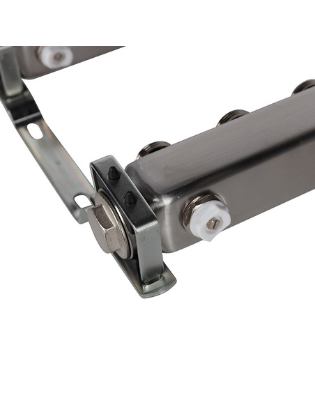 Коллектор ROMMER из нержавеющей стали для радиаторной разводки 12 вых. с воздухоотводчиком