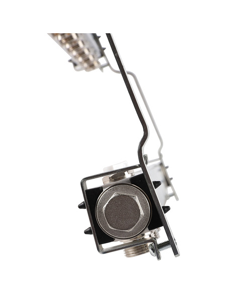 Коллектор ROMMER из нержавеющей стали для радиаторной разводки 10 вых. с воздухоотводчиком